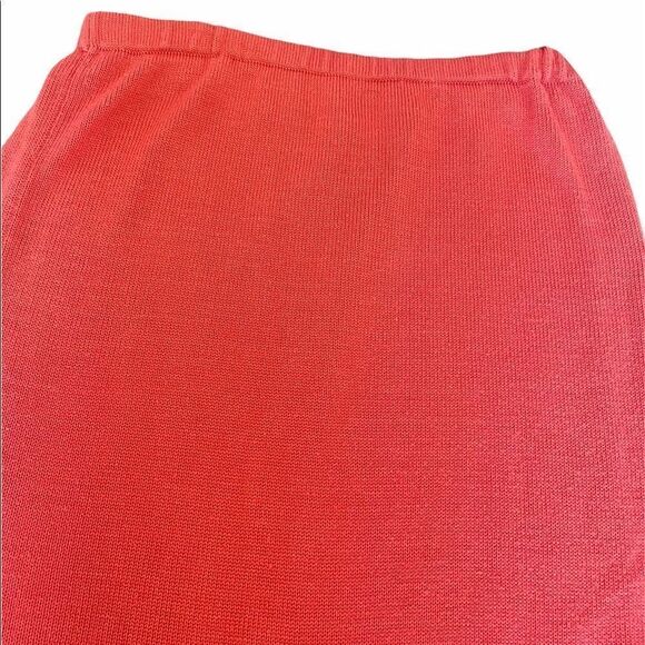 JACLYN SMITH Coral Knit Elastic Waist Skirt L - Picture 2 of 9